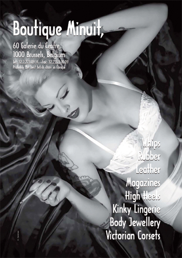 Lottie Da Lucks on the back cover of Secret Magazine